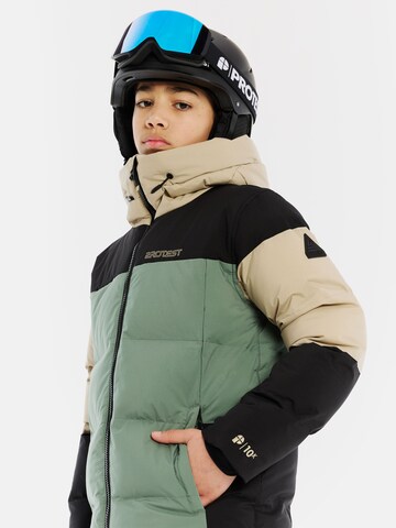 PROTEST Athletic Jacket 'PRTJustin JR' in Green