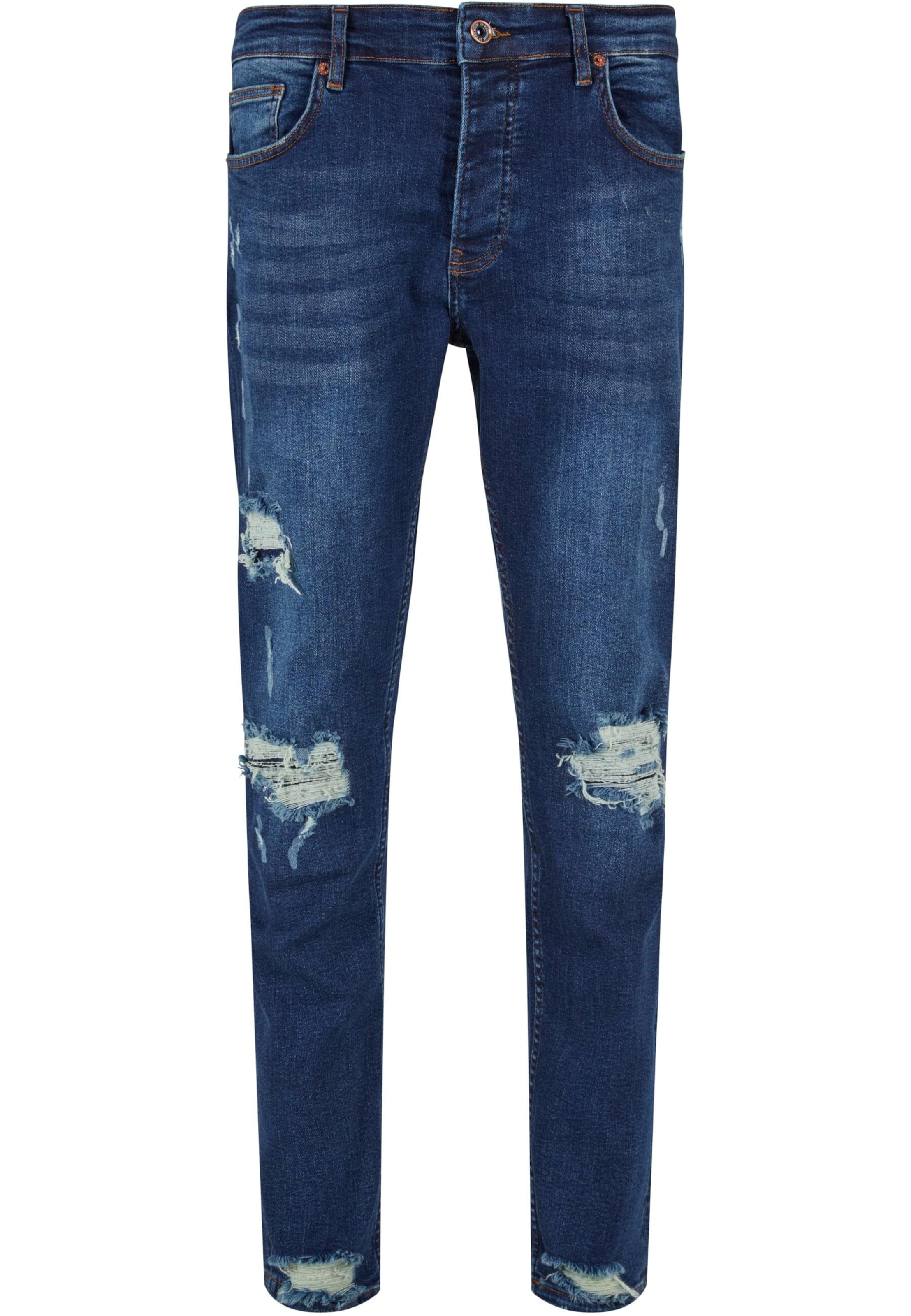 Tapered Jeans di 2Y Premium in blu: frontale