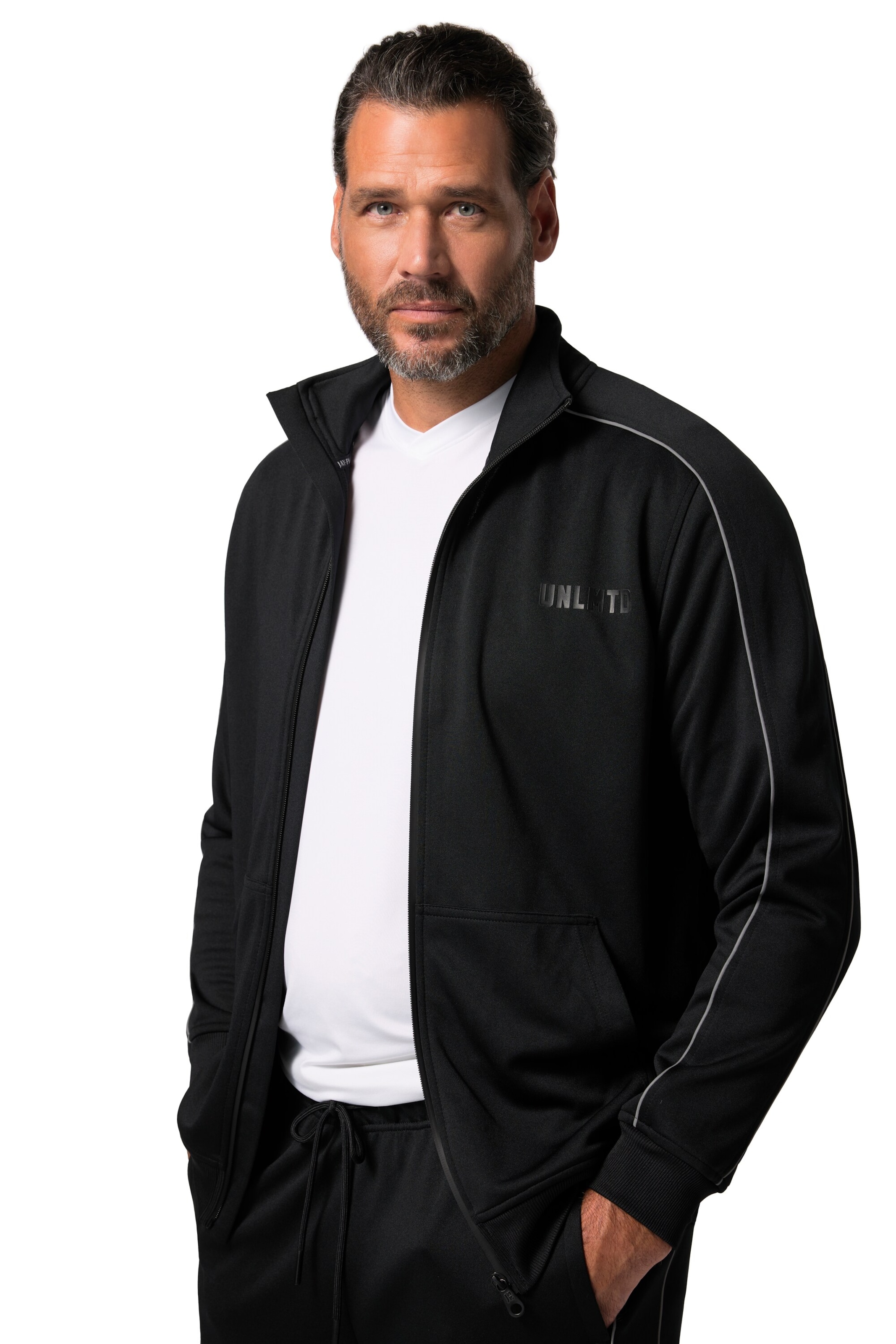 JAY-PI Sweatjacke in Schwarz