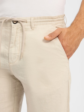 Nils Sundström Regular Pants 'Matt' in Beige