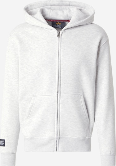 ALPHA INDUSTRIES Gornji dio trenirke u siva melange / crna, Pregled proizvoda