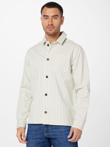Les Deux Regular fit Overhemd 'Layton' in Wit: voorkant