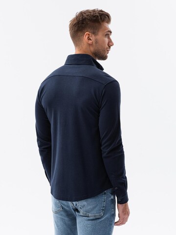 Ombre Slim fit Button Up Shirt in Blue