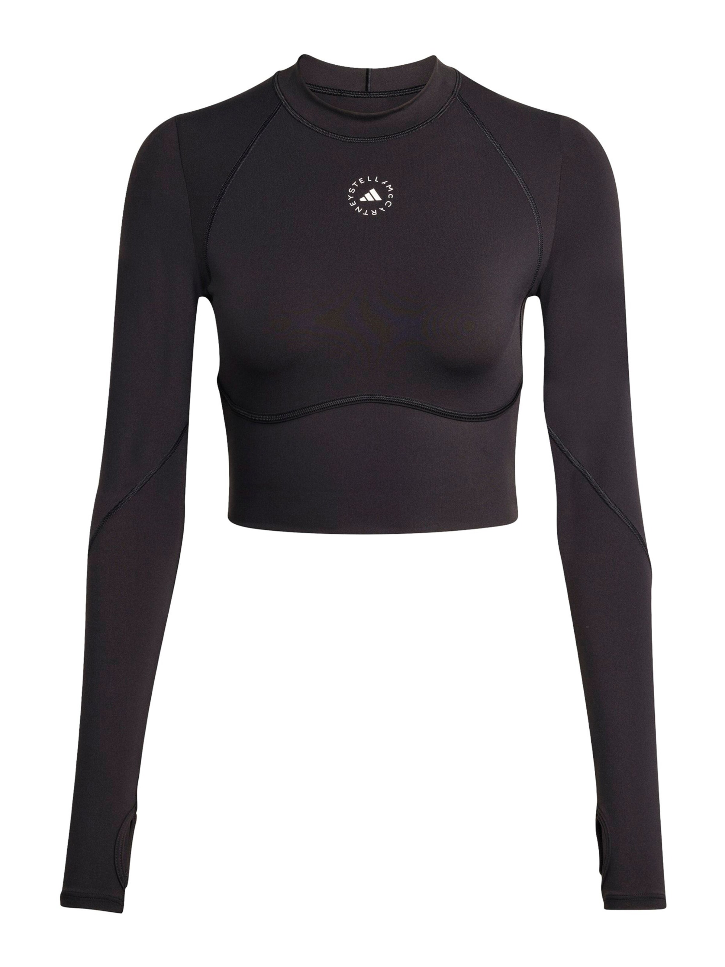 ADIDAS BY STELLA MCCARTNEY Performance Shirt in Black: front
