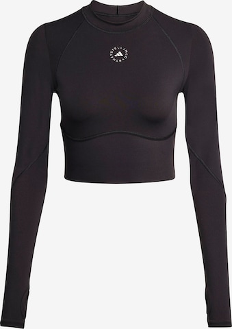 ADIDAS BY STELLA MCCARTNEYTehnička sportska majica - crna boja: prednji dio