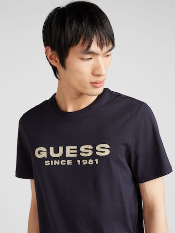 GUESS - Camiseta en azul