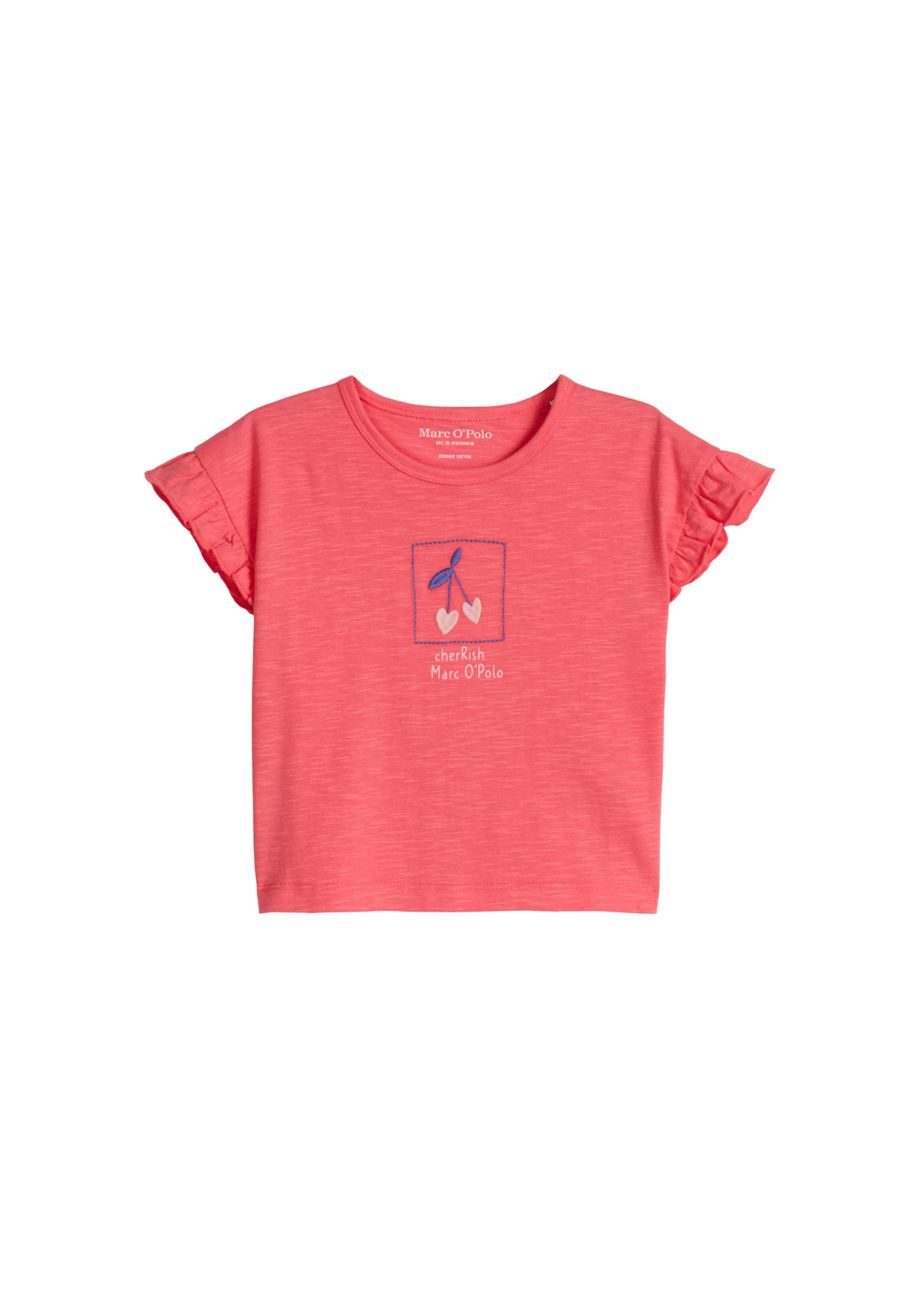 T-Shirt Marc O'Polo en rouge : devant