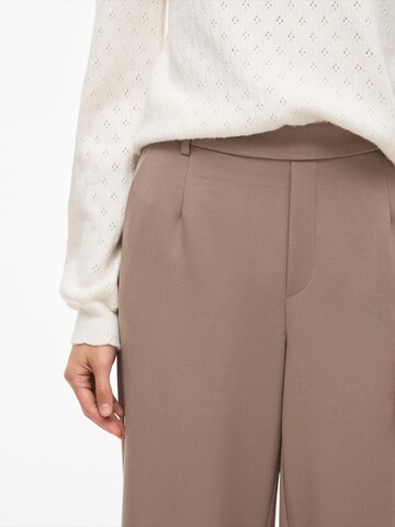 VILA Wide leg Παντελόνι 'VIVarone' σε καφέ