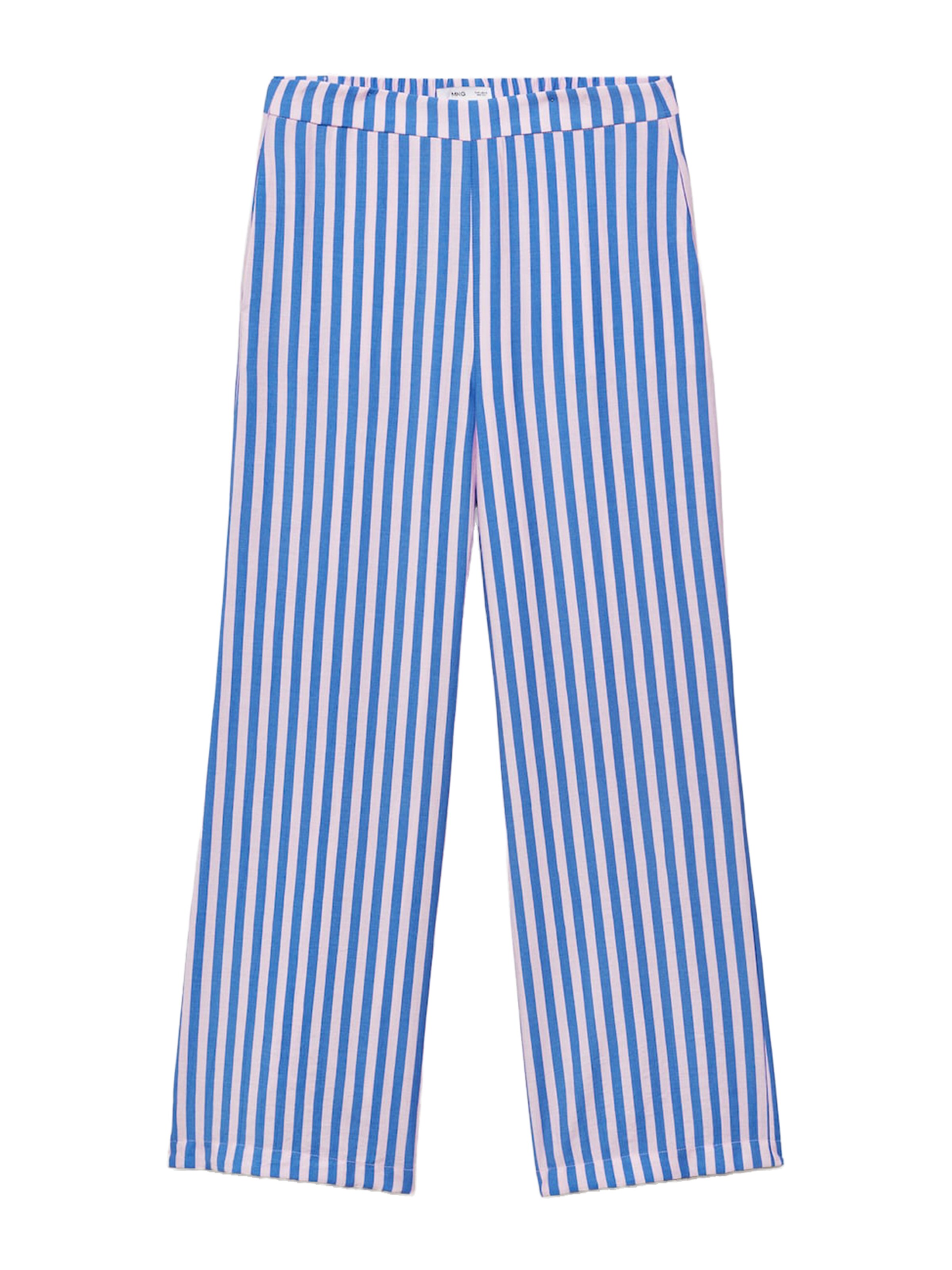 MANGO Loosefit Byxa 'MYKONOS' i blå: framsida