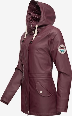 NAVAHOO Weatherproof jacket 'Ocean Heart' in Red