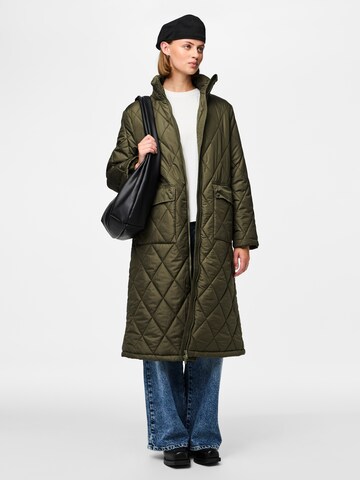 PIECES Between-Seasons Coat 'PCMAILEY' in Green