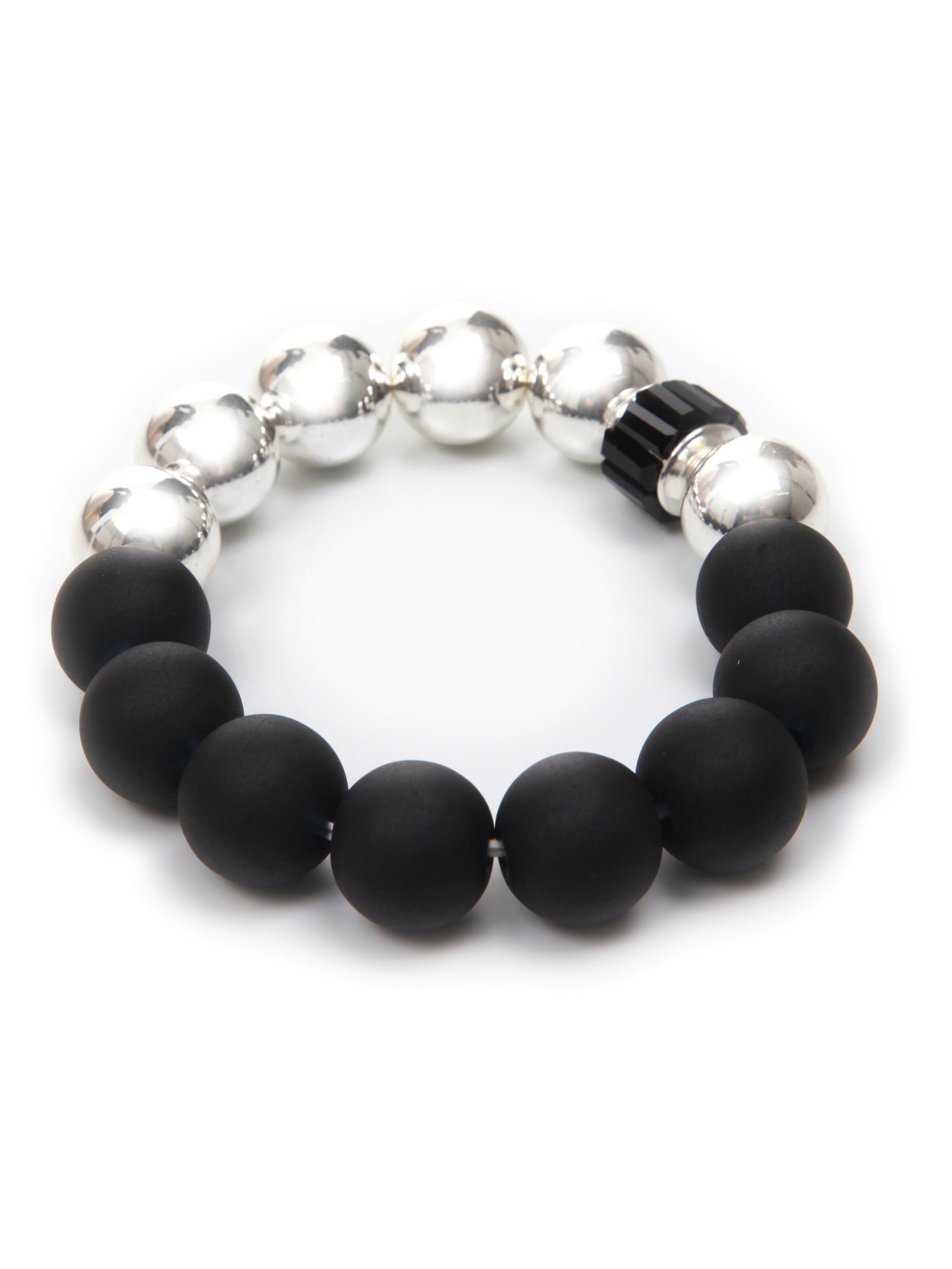 COLLEZIONE ALESSANDRO Bracelet 'Anouk' in Black: front