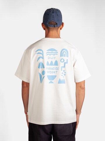 DillySocks Bluser & t-shirts 'Dilly Paradise Resort' i beige