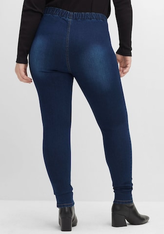 SHEEGO Skinny Jeggings - Modrá