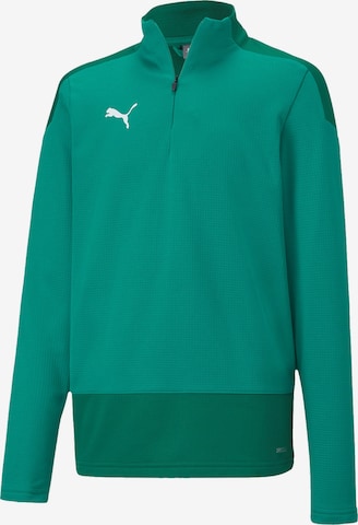 PUMA Athletic Sweatshirt 'Team Goal 23' in Green: front