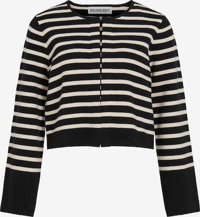 ROUGE EDIT Cardigan i antracit / hvid, Produktvisning