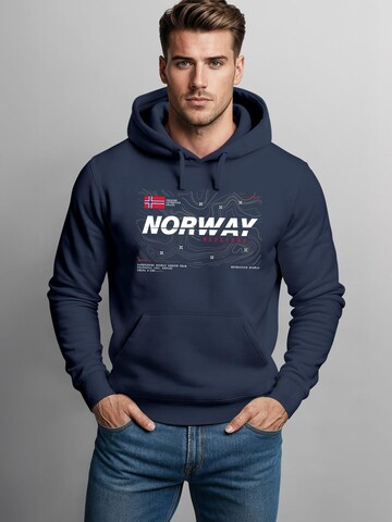 Neverless Sweatshirt 'Norway Explorer'‌‌‌‌‌‌‌‌ in Blau