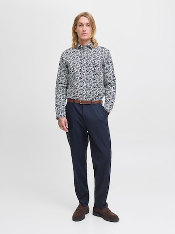 JACK & JONES Regular fit Button Up Shirt 'JPRBl A Black Pool' in Blue