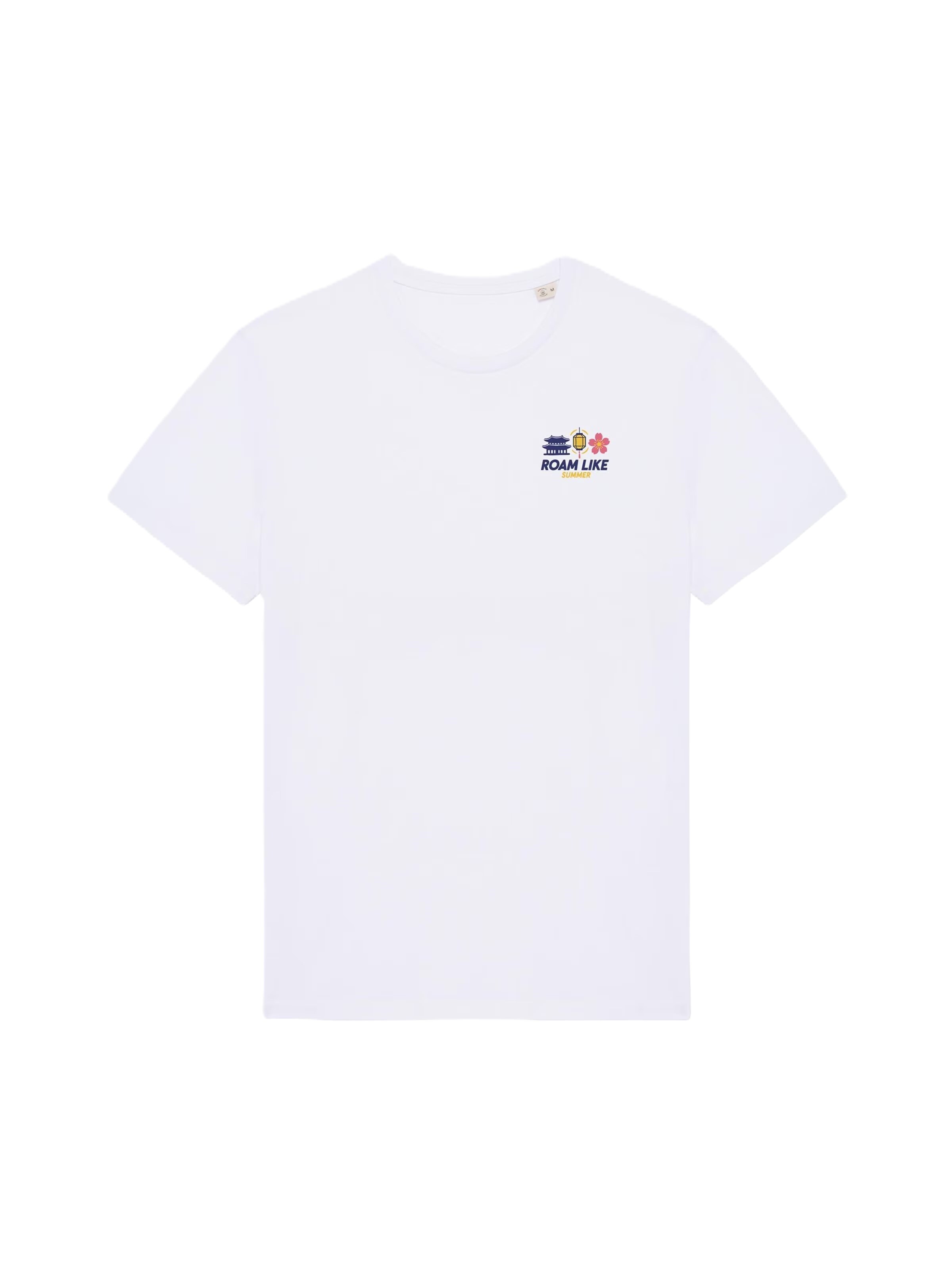 RoamLikeSummer Shirt 'Spirit Of Japan' in Weiß: Vorderseite