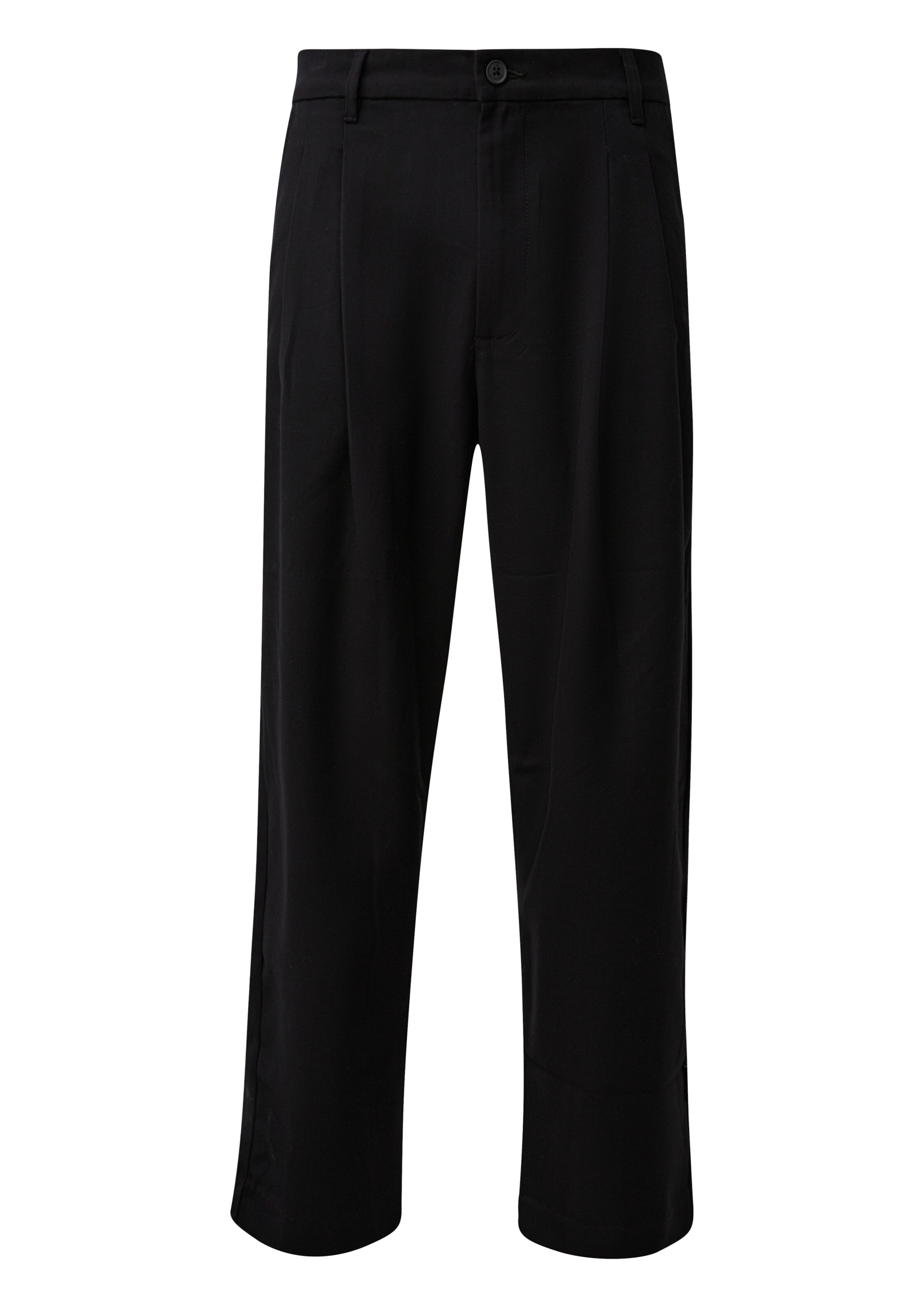 Regular Pantalon QS en noir : devant