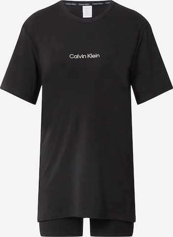 Calvin Klein UnderwearKratke hlače za spavanje - crna boja: prednji dio