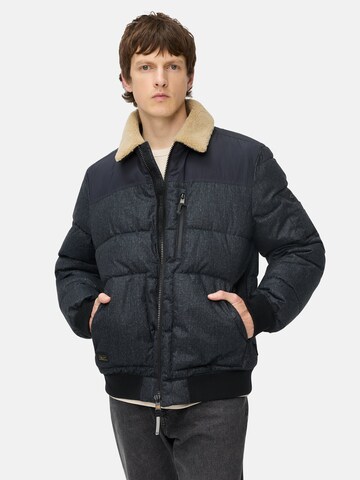 CAMEL ACTIVE Winter Jacket in Blue: front