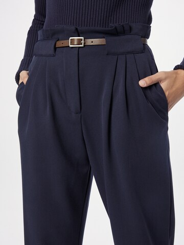 LA STRADA UNICA Tapered Pleat-front trousers 'Josephine' in Blue