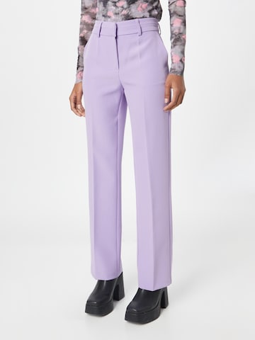 Y.A.S Flared Pantalon 'BLURIS' in Lila: voorkant