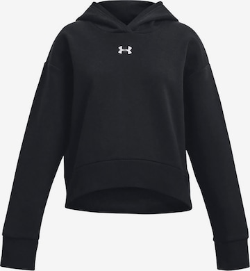 UNDER ARMOUR - Sweatshirt de desporto 'Rival' em preto: frente