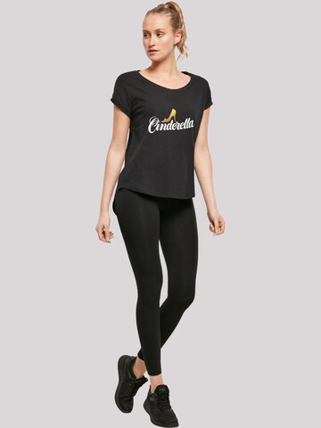 F4NT4STIC T-Shirt 'Cinderella Shoe Logo' in Schwarz