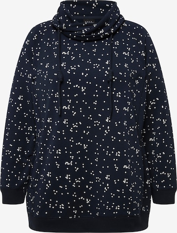 Sweat-shirt Ulla Popken en bleu : devant