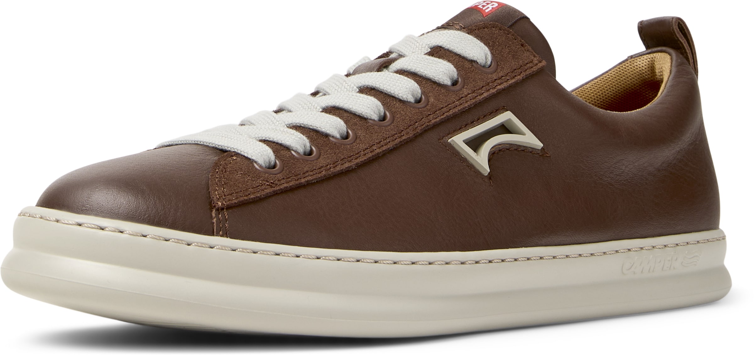 CAMPER Platform trainers 'Runner Four' in Brown: front