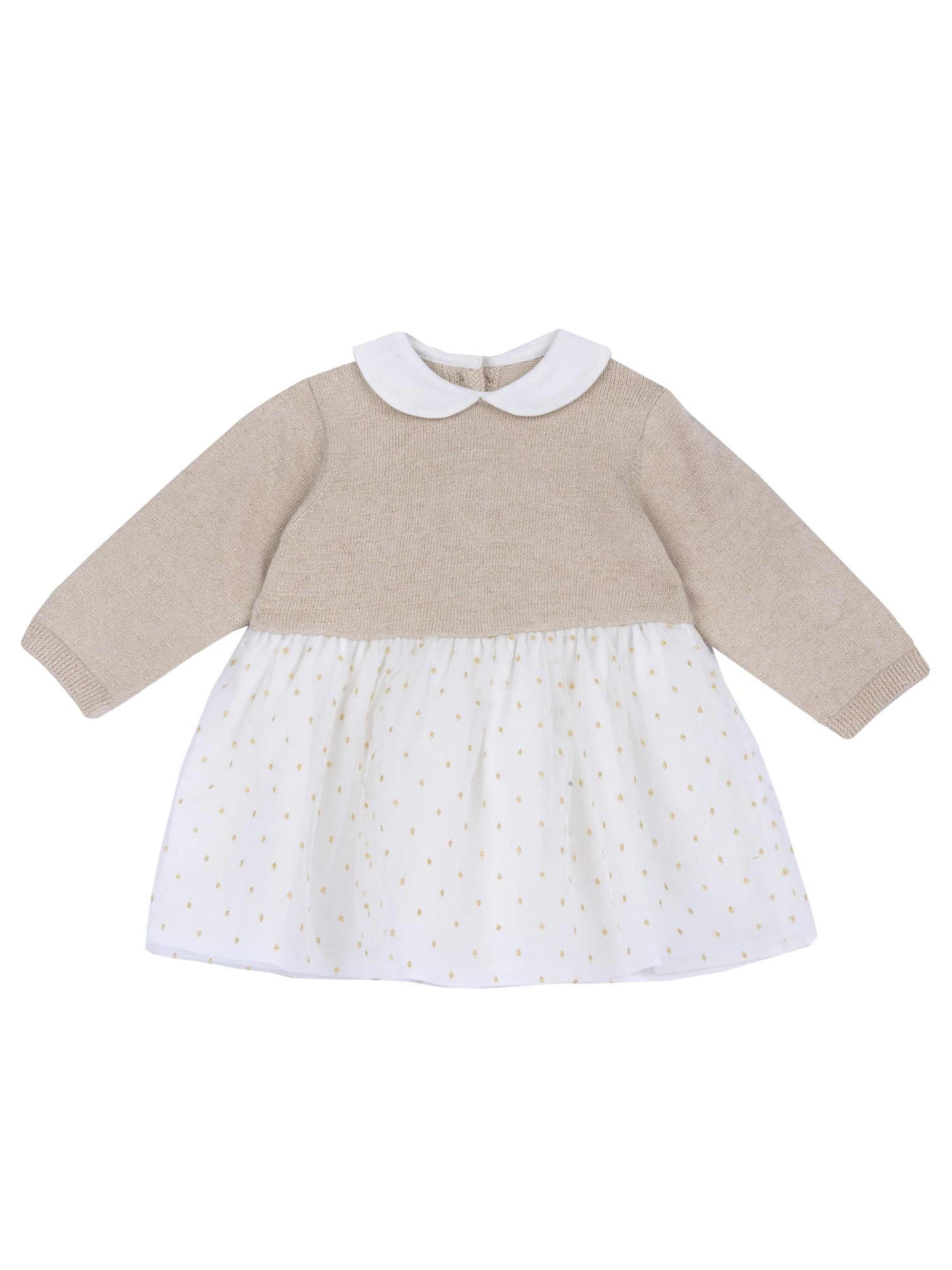 Chicco Рокля в бежово: отпред