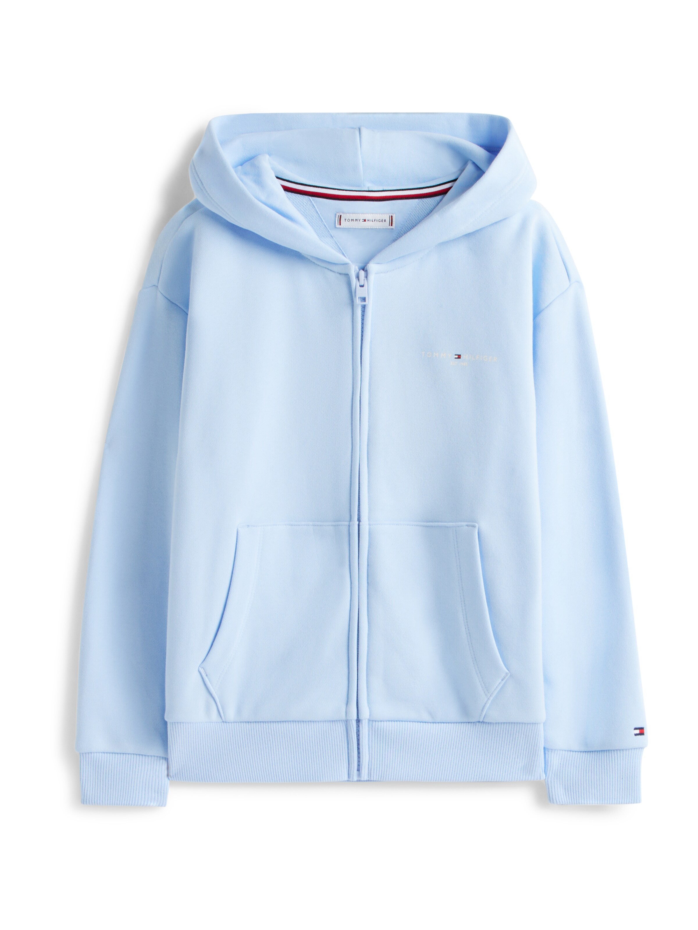 TOMMY HILFIGER Sweatjacke in Blau: Vorderseite
