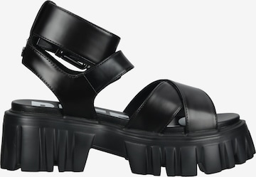BUFFALO Strap Sandals in Black