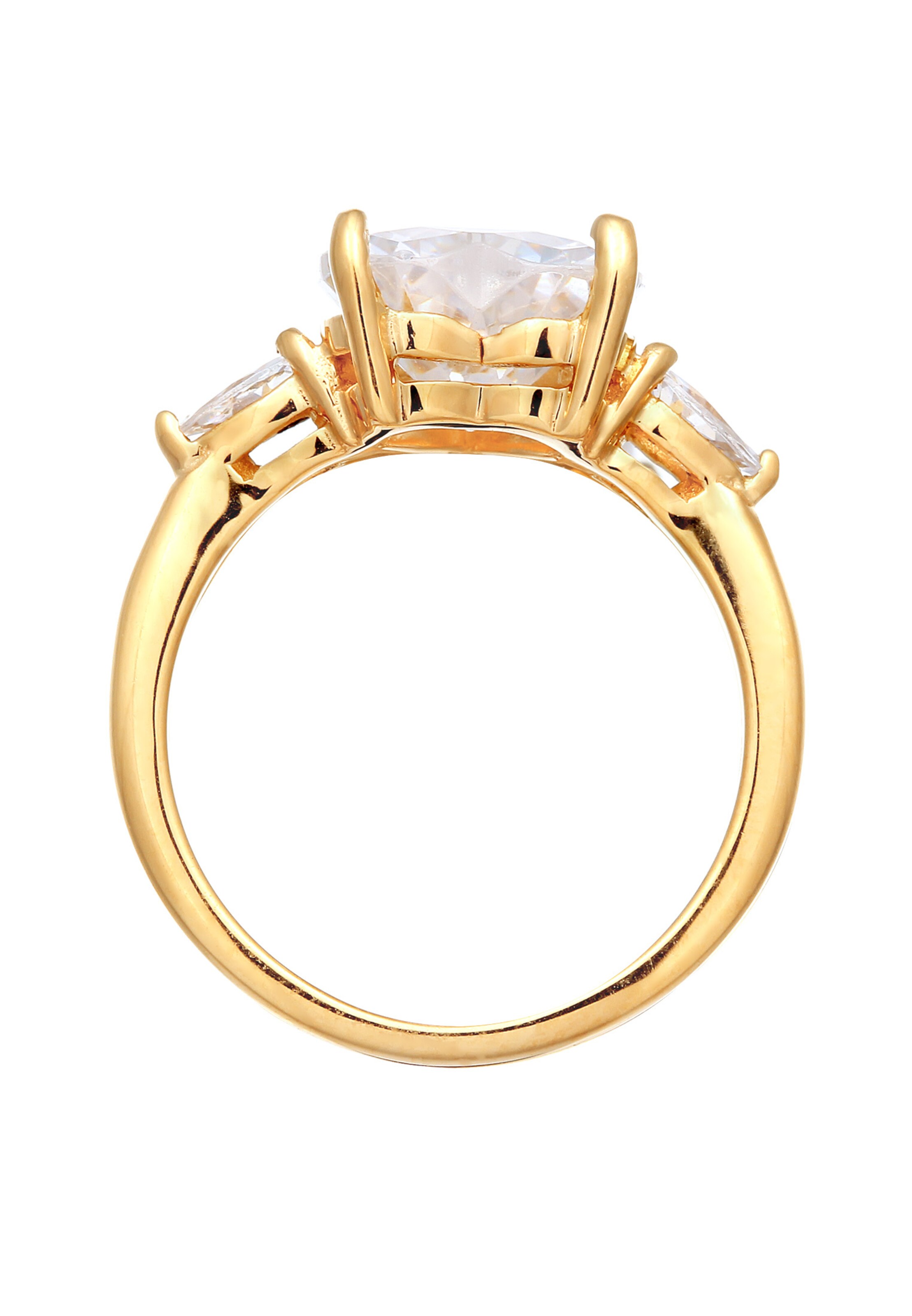 ELLI Ring 'Herz' in Gold