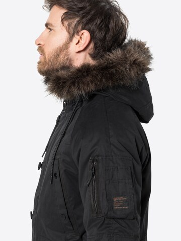 Superdry Rovný strih Zimná parka - Čierna