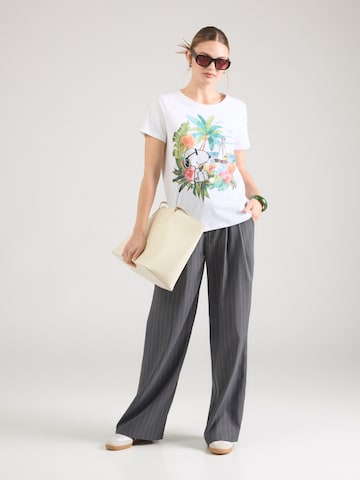 PRINCESS GOES HOLLYWOOD Μπλουζάκι 'Snoopy Waves' σε λευκό