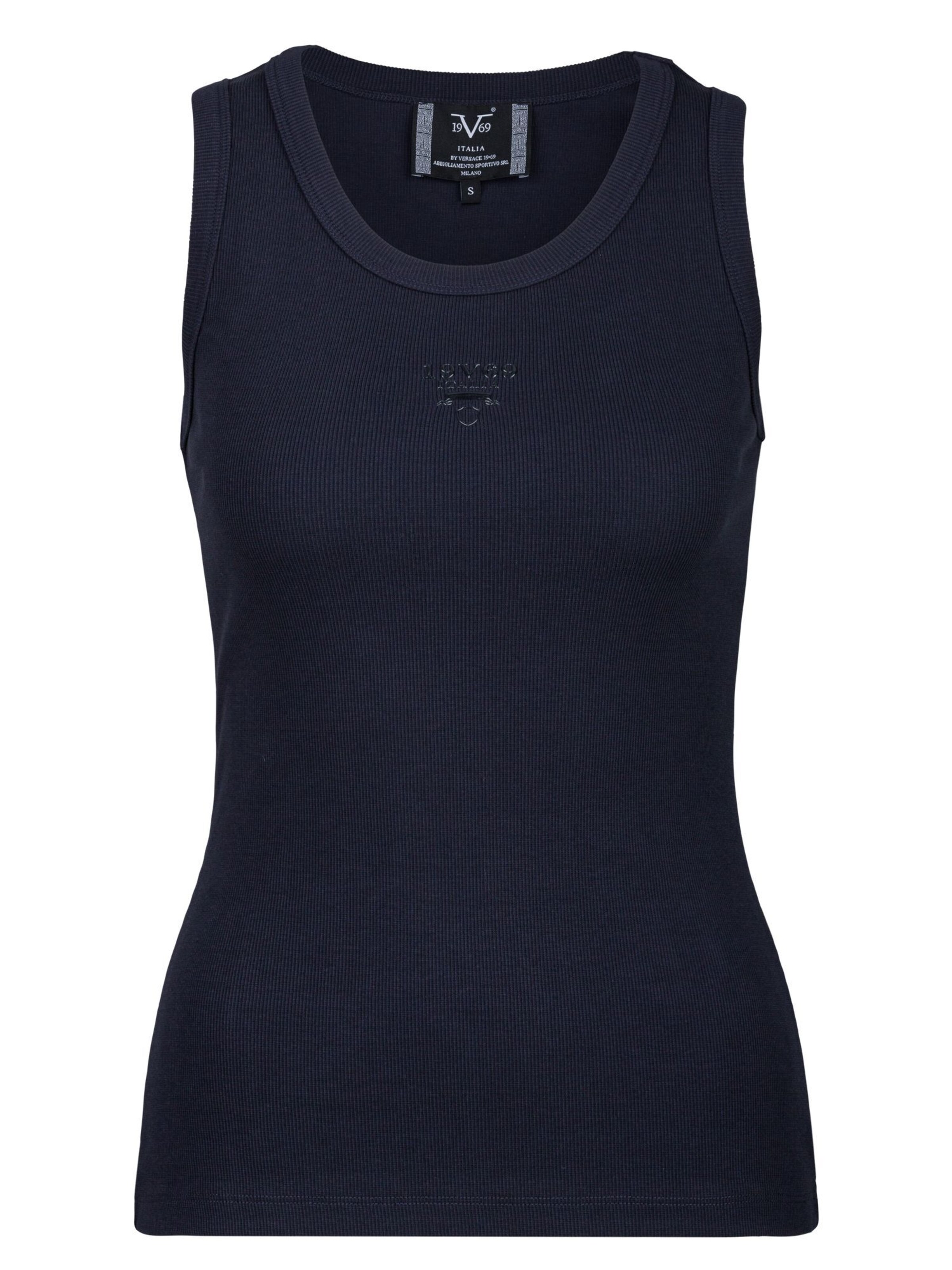 19V69 ITALIA Top 'Benice' in Blauw: voorkant