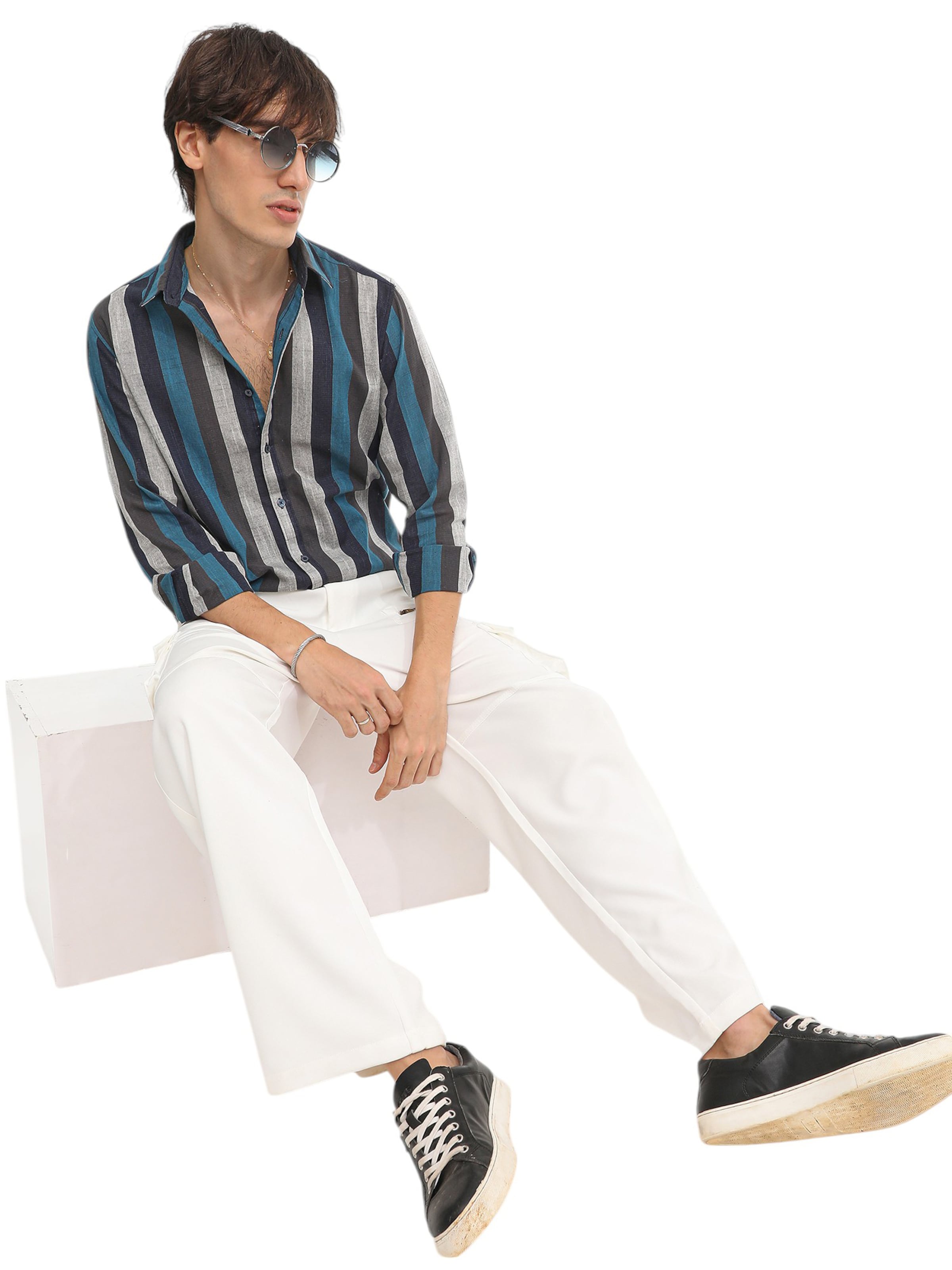 Campus Sutra Rovný strih Košeľa 'Xara' - Béžová