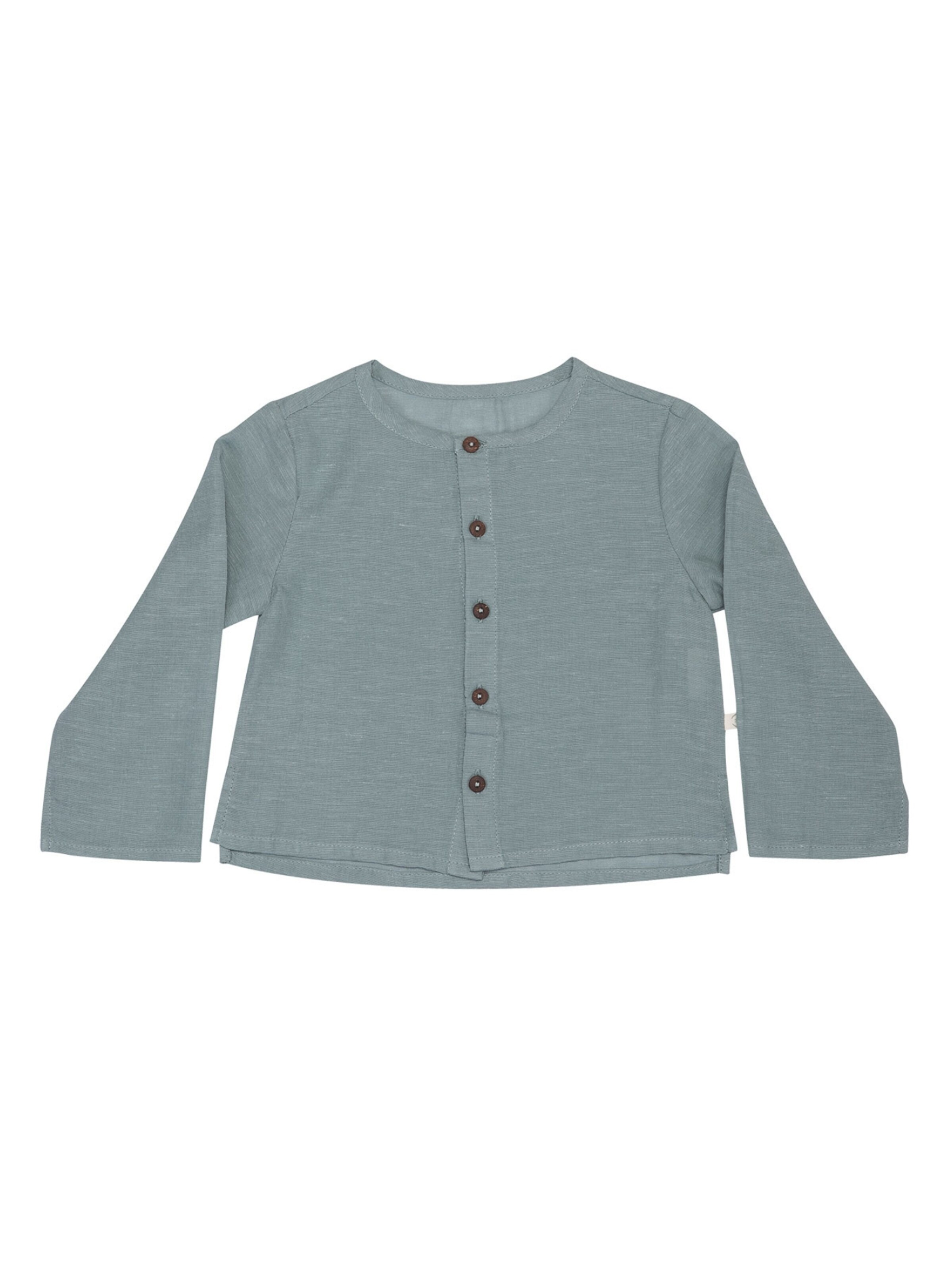OrganicEra Knit Cardigan 'OrganicEra Hemp Jacket' in Blue: front