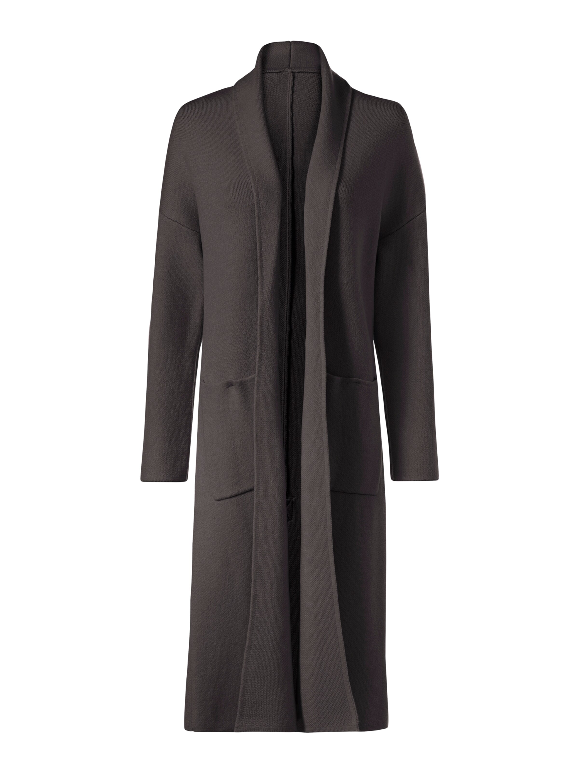 heine Gebreide mantel in Bruin: voorkant