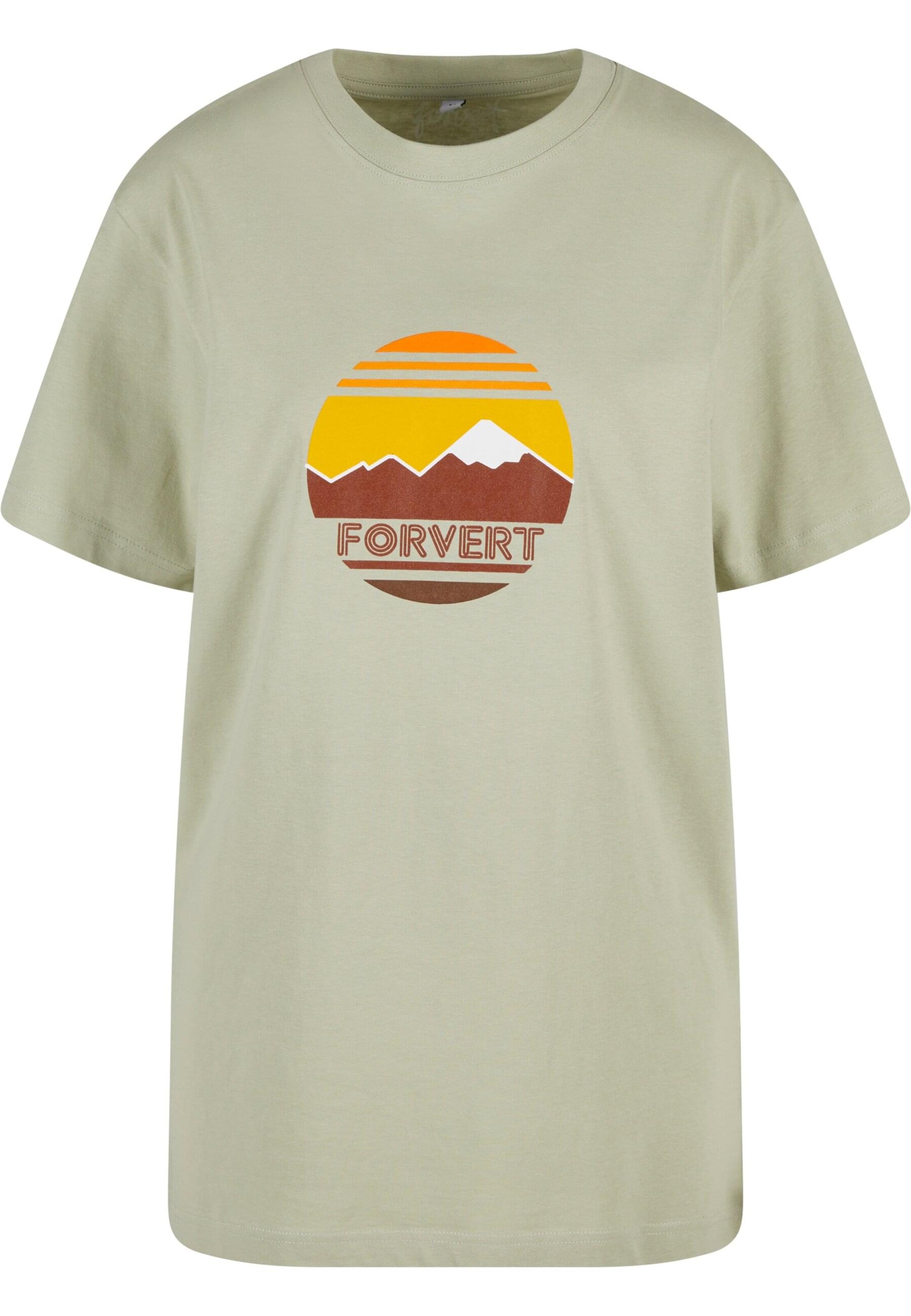 zaļš Forvert T-Krekls 'Roundn Bishop': no priekšpuses