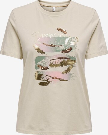 T-shirt 'KITA' ONLY en beige : devant