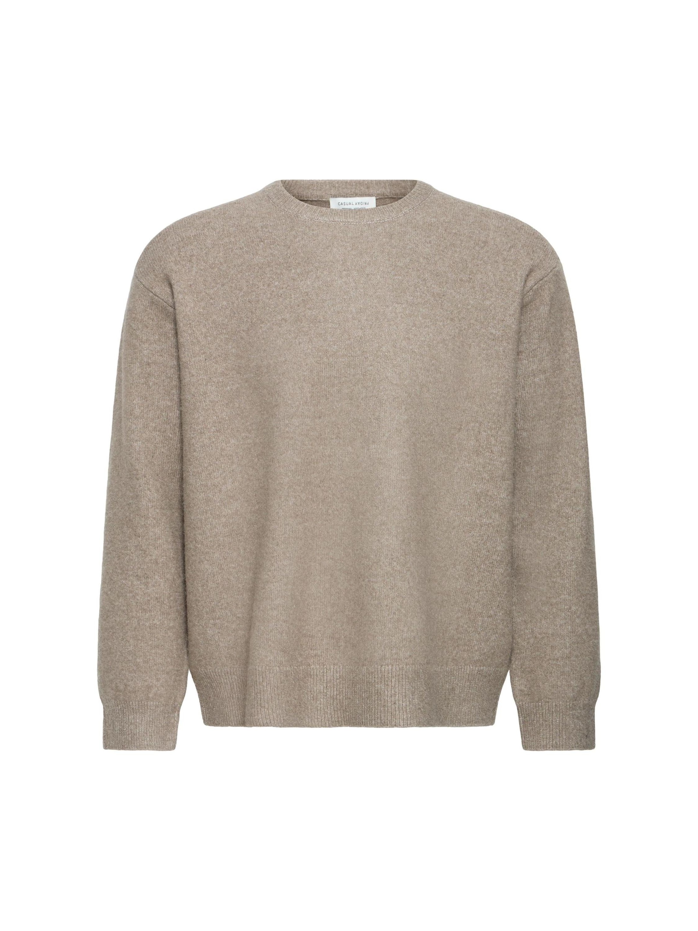 Casual Friday - Jersey 'CFAdils ONeck Knit' en marrón: frente