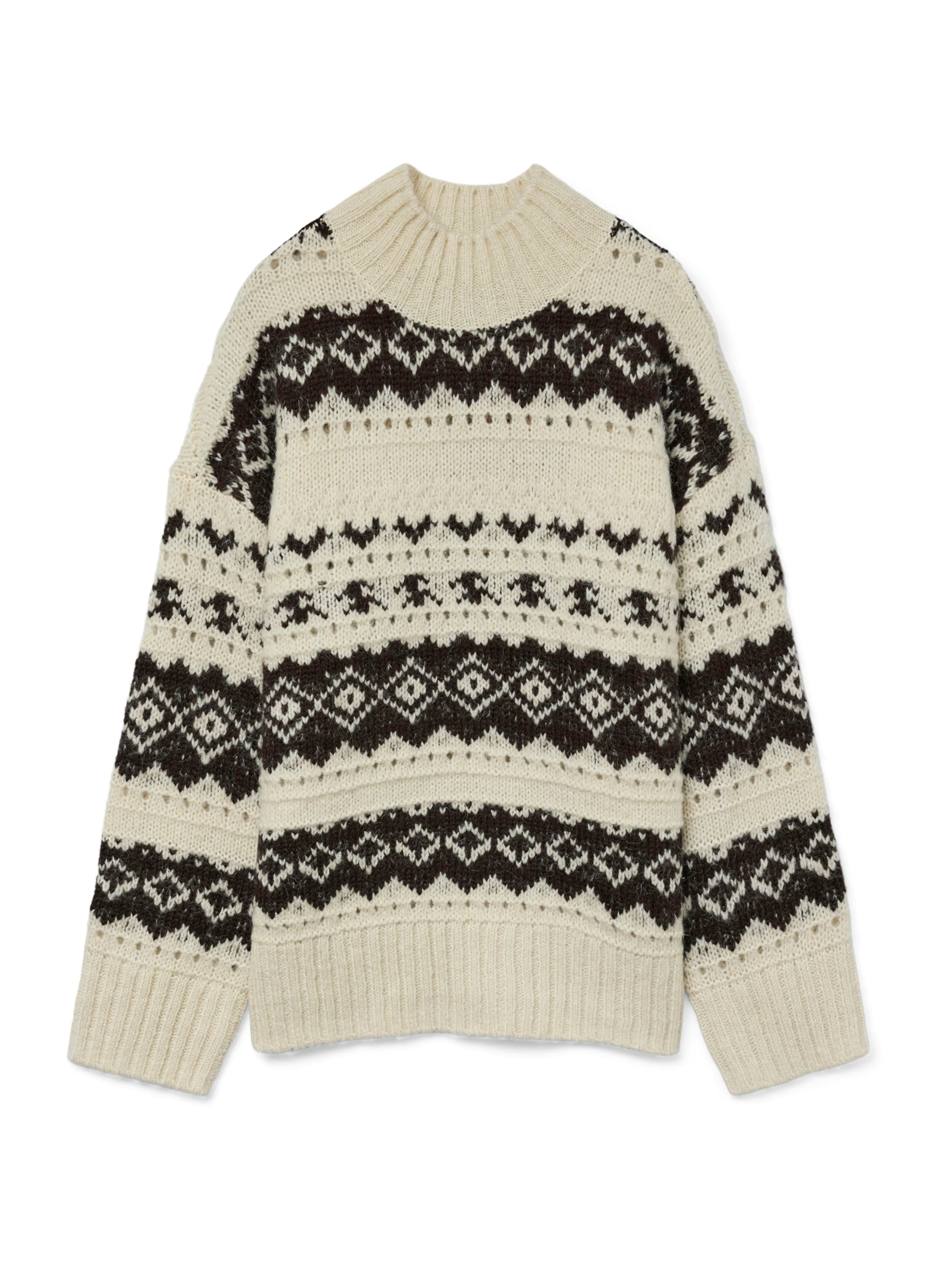 smėlio VERO MODA Megztinis 'AMPLE': priekis