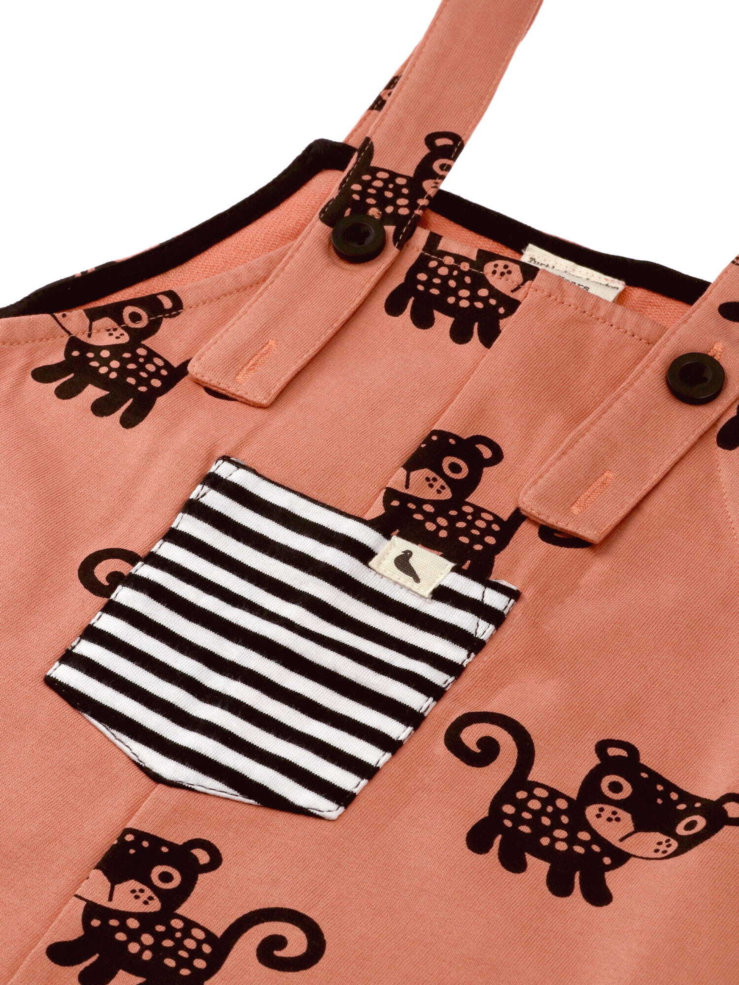 Turtledove London Regular Dungarees in Pink