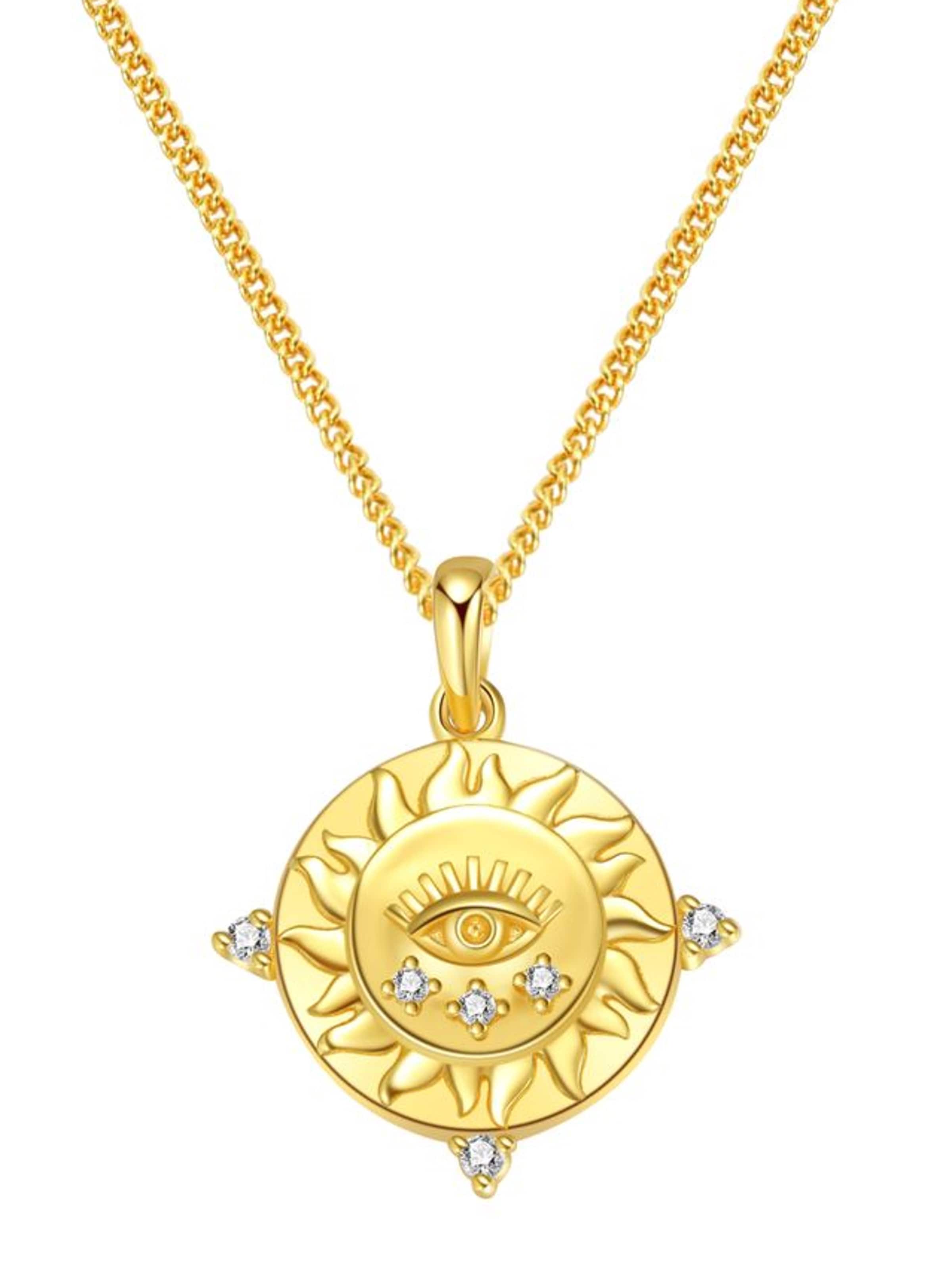 Hey Happiness Cadena 'Protection' en oro, Vista del producto