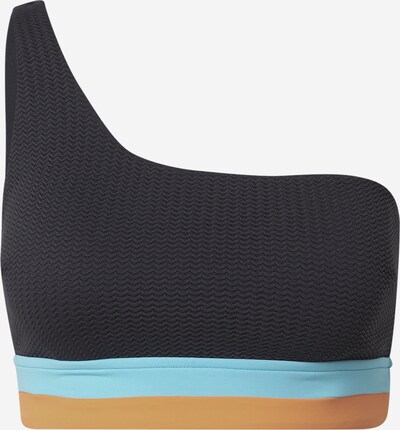 Seafolly Bikinitop in de kleur Sand / Aqua / Zwart, Productweergave