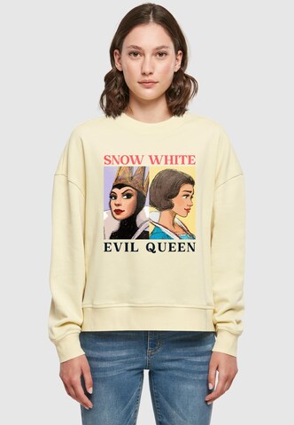 Sweat-shirt 'Snow White And Evil Queen' ABSOLUTE CULT en jaune : devant